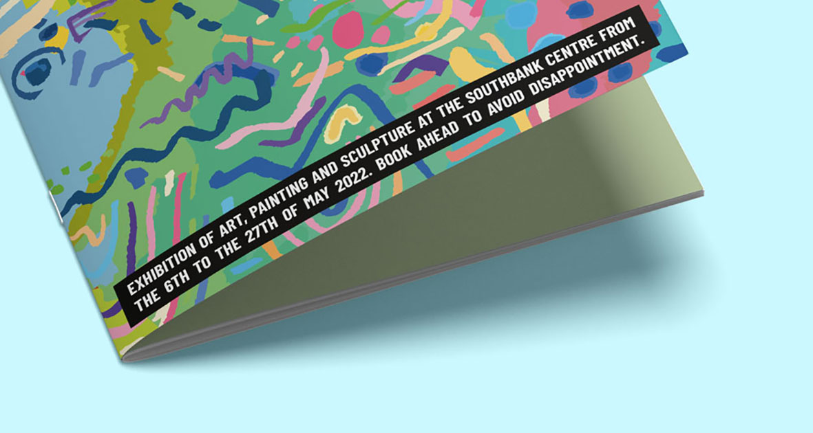 Stapled booklet with full-colour custom cover design