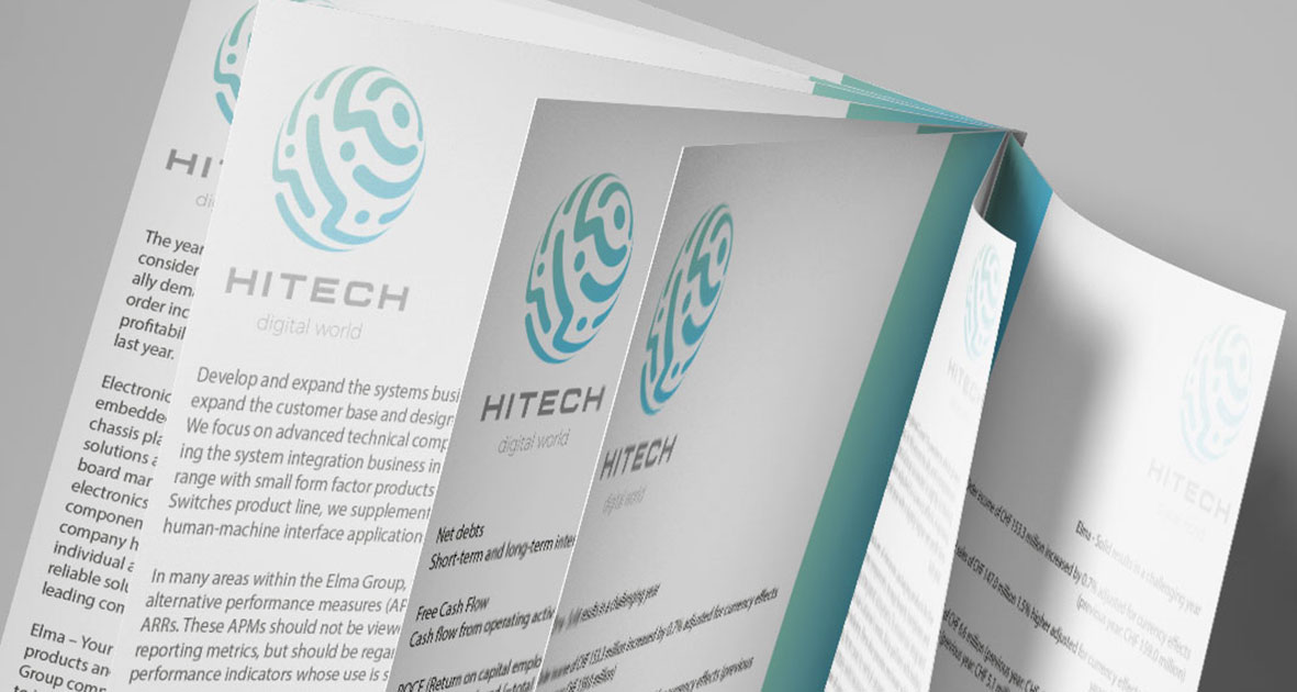 Stack of stapled booklets with teal saddle-stitch binding